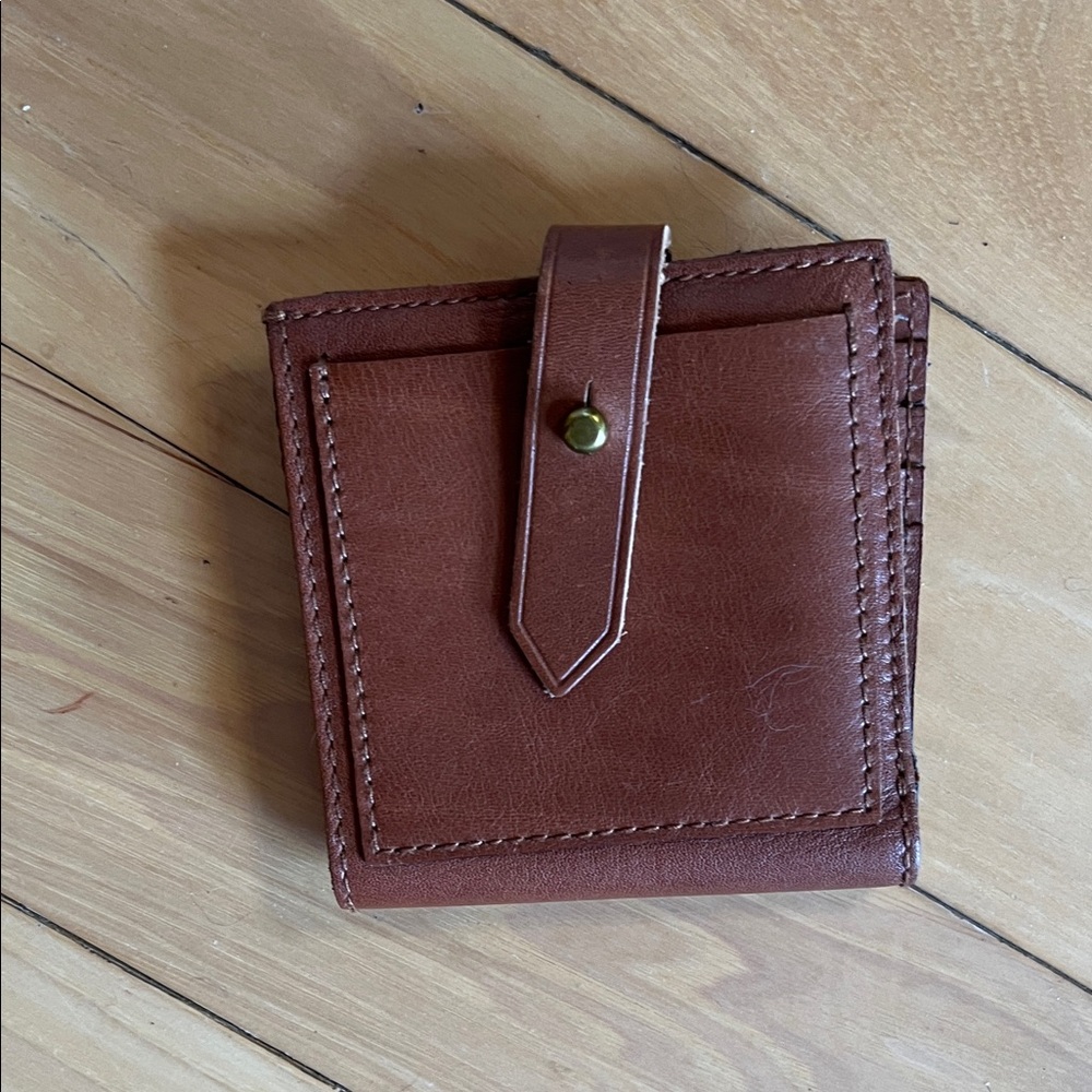 Madewell genuine leather card wallet